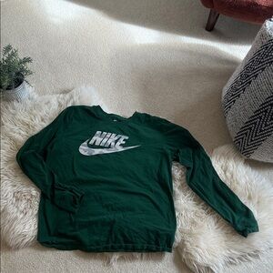 Nike Forest Green Long Sleeve Tee Medium